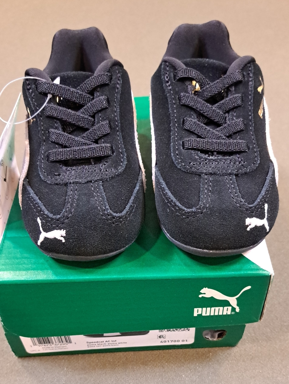 PUMA Speedcat AC Toddler Sneaker - Color: Black / White - Size: Toddler 5C - Picture 4 of 10